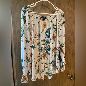 Karen Kane Long Sleeve Floral Blouse Size 1x